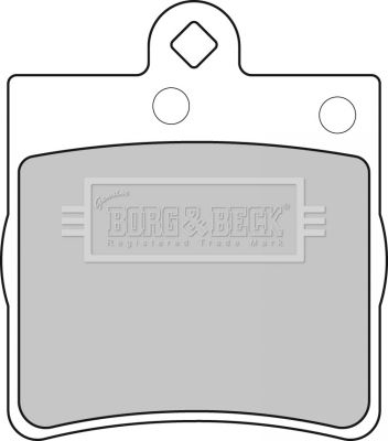 BBP1669 BORG & BECK Комплект тормозных колодок, дисковый тормоз