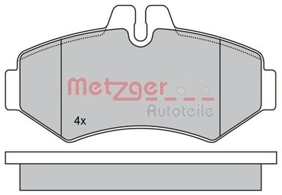 1170274 METZGER Комплект тормозных колодок, дисковый тормоз