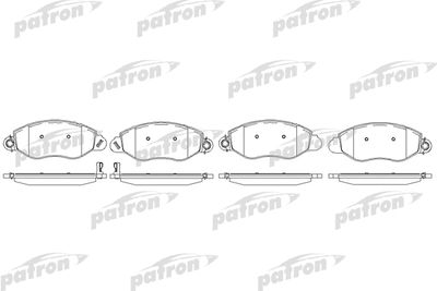 PBP1461 PATRON Комплект тормозных колодок, дисковый тормоз