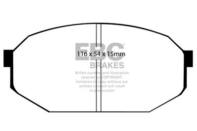 DP433 EBC Brakes Комплект тормозных колодок, дисковый тормоз