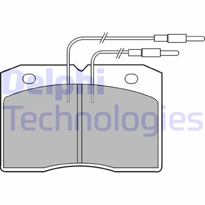 LP501 DELPHI Комплект тормозных колодок, дисковый тормоз