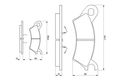 0986490370 BOSCH Комплект тормозных колодок, дисковый тормоз