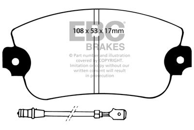 DP230 EBC Brakes Комплект тормозных колодок, дисковый тормоз