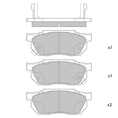 FBP4416 FI.BA Комплект тормозных колодок, дисковый тормоз