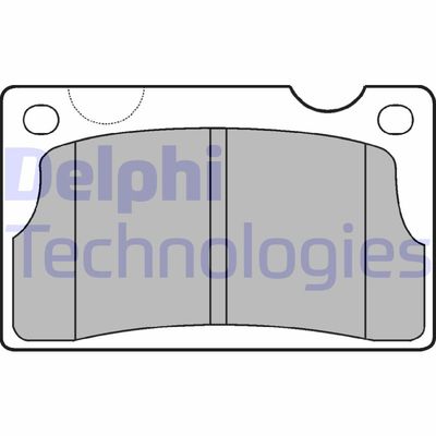 LP39 DELPHI Комплект тормозных колодок, дисковый тормоз