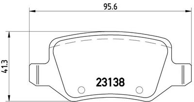 P50058 BREMBO Комплект тормозных колодок, дисковый тормоз