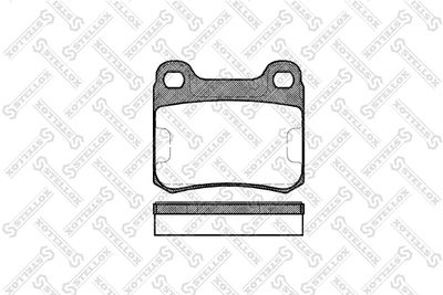 168000SX STELLOX Комплект тормозных колодок, дисковый тормоз