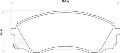 363710201724 MAGNETI MARELLI Комплект тормозных колодок, дисковый тормоз