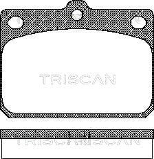 811010027 TRISCAN Комплект тормозных колодок, дисковый тормоз