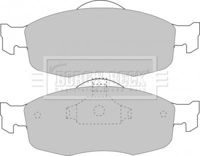 BBP1416 BORG & BECK Комплект тормозных колодок, дисковый тормоз