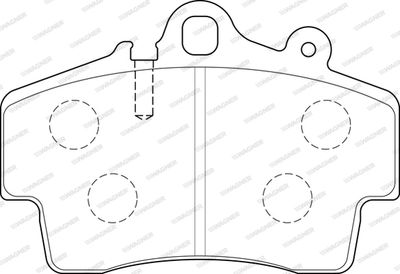 WBP21937A WAGNER Комплект тормозных колодок, дисковый тормоз