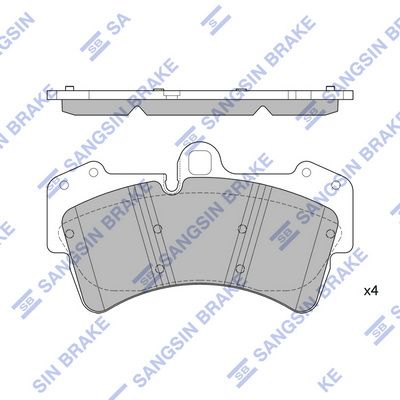 SP2197 Hi-Q Комплект тормозных колодок, дисковый тормоз