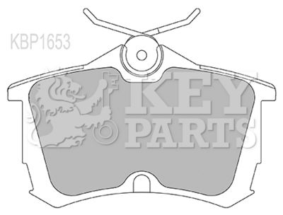 KBP1653 KEY PARTS Комплект тормозных колодок, дисковый тормоз