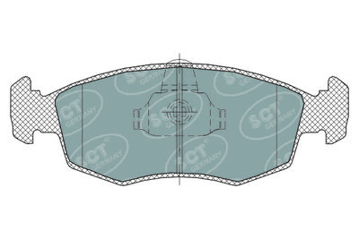 SP315PR SCT - MANNOL Комплект тормозных колодок, дисковый тормоз