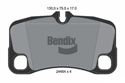 BPD2153 BENDIX Braking Комплект тормозных колодок, дисковый тормоз