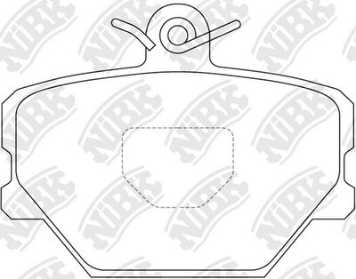 PN0139 NiBK Комплект тормозных колодок, дисковый тормоз
