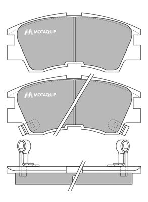 LVXL588 MOTAQUIP Комплект тормозных колодок, дисковый тормоз