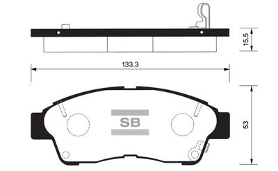 FBP1110 FI.BA Комплект тормозных колодок, дисковый тормоз