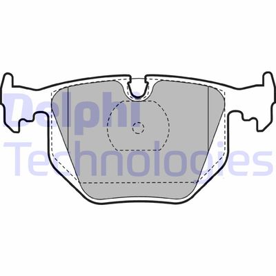 LP1143 DELPHI Комплект тормозных колодок, дисковый тормоз