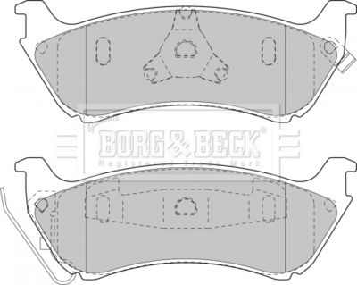 BBP1666 BORG & BECK Комплект тормозных колодок, дисковый тормоз