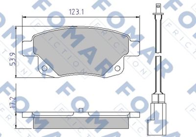 FO925281 FOMAR Friction Комплект тормозных колодок, дисковый тормоз