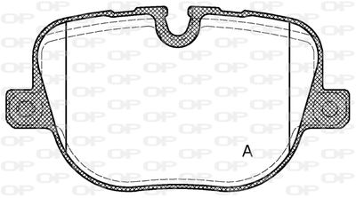 BPA140800 OPEN PARTS Комплект тормозных колодок, дисковый тормоз