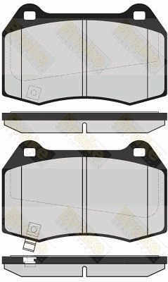 PA1587 Brake ENGINEERING Комплект тормозных колодок, дисковый тормоз