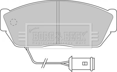 BBP1102 BORG & BECK Комплект тормозных колодок, дисковый тормоз