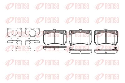 021232 REMSA Комплект тормозных колодок, дисковый тормоз