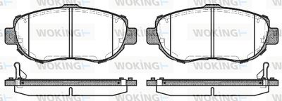 P556314 WOKING Комплект тормозных колодок, дисковый тормоз
