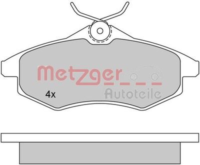 1170163 METZGER Комплект тормозных колодок, дисковый тормоз