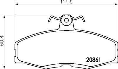 P24013 BREMBO Комплект тормозных колодок, дисковый тормоз