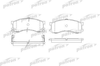 PBP939 PATRON Комплект тормозных колодок, дисковый тормоз