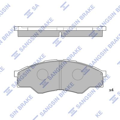 SP1276 Hi-Q Комплект тормозных колодок, дисковый тормоз