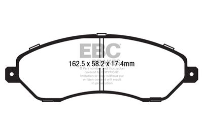 DPX2231 EBC Brakes Комплект тормозных колодок, дисковый тормоз