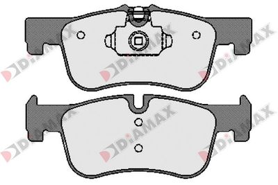 N09607 DIAMAX Комплект тормозных колодок, дисковый тормоз