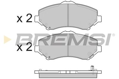 BP3396 BREMSI Комплект тормозных колодок, дисковый тормоз