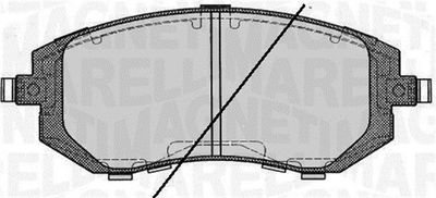 363916060399 MAGNETI MARELLI Комплект тормозных колодок, дисковый тормоз