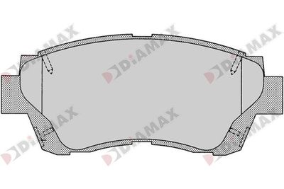 N09742 DIAMAX Комплект тормозных колодок, дисковый тормоз