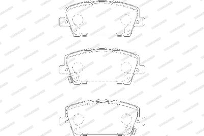 WBP24087A WAGNER Комплект тормозных колодок, дисковый тормоз