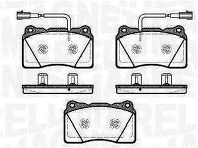 363916060501 MAGNETI MARELLI Комплект тормозных колодок, дисковый тормоз