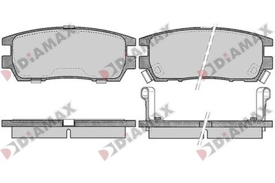 N09805 DIAMAX Комплект тормозных колодок, дисковый тормоз