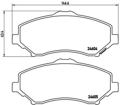 P11022 BREMBO Комплект тормозных колодок, дисковый тормоз