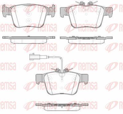 172201 REMSA Комплект тормозных колодок, дисковый тормоз
