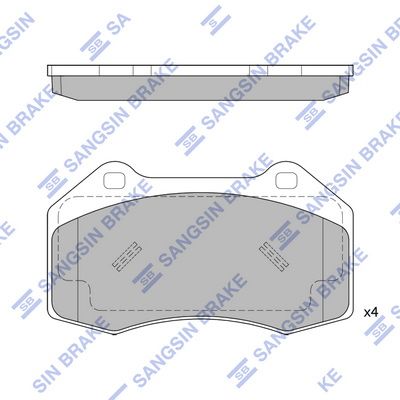 SP1877 Hi-Q Комплект тормозных колодок, дисковый тормоз