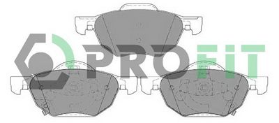 50001704C PROFIT Комплект тормозных колодок, дисковый тормоз