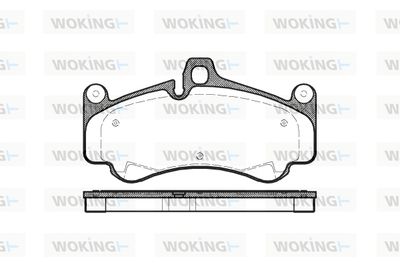 P1166300 WOKING Комплект тормозных колодок, дисковый тормоз