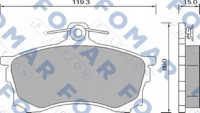 FO637981 FOMAR Friction Комплект тормозных колодок, дисковый тормоз