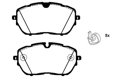 RA11420 RAICAM Комплект тормозных колодок, дисковый тормоз