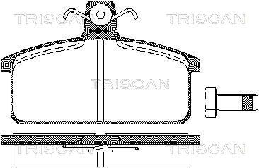 811015811 TRISCAN Комплект тормозных колодок, дисковый тормоз